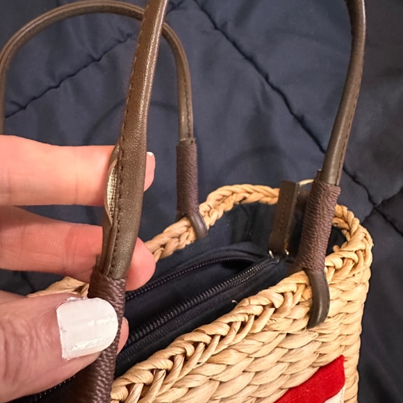 Sonoma Life Style Purse American Flag patriotic woven cute handbag for July 4th - Picture 5 of 8